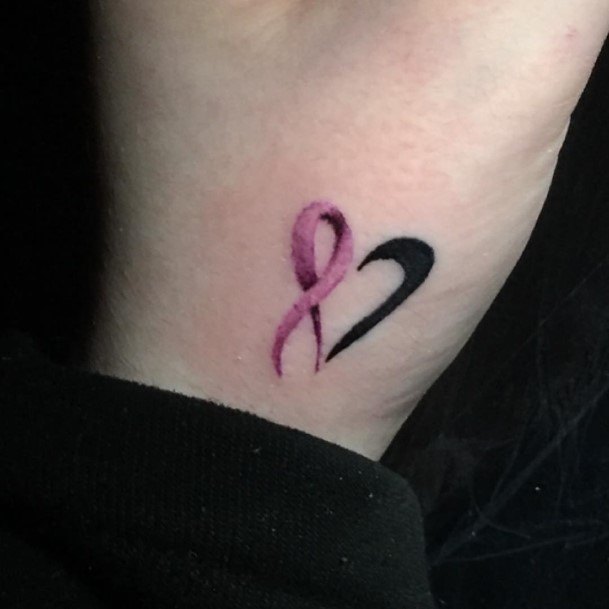 Feminine Breast Cancer Tattoo Designs For Women