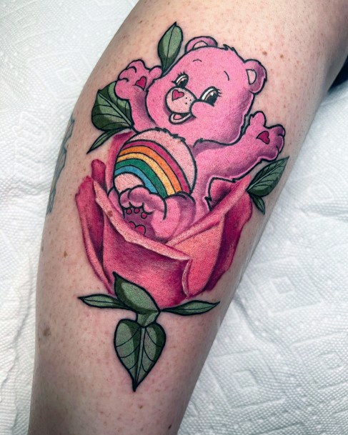 Feminine Carebears Tattoo Designs For Women