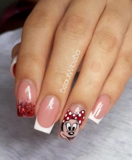 Feminine Cartoon Nail Designs For Women