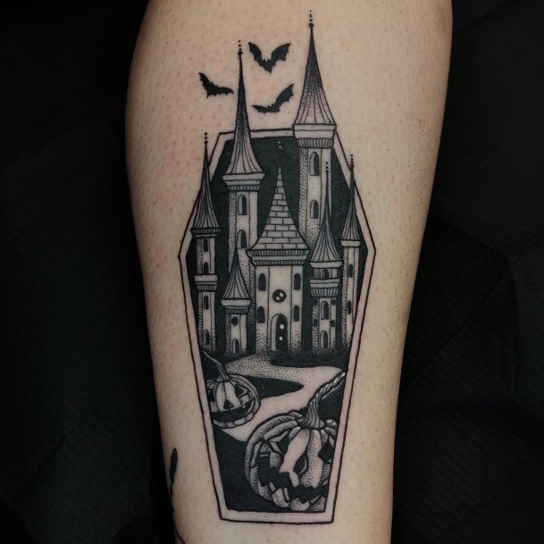 Feminine Castle Tattoo Designs For Women