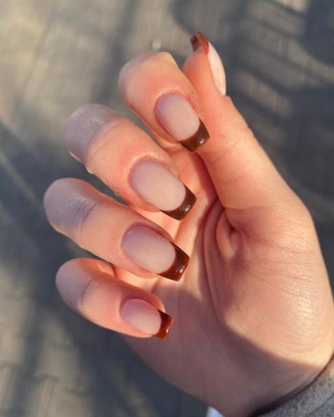 Feminine Chocolate Nail Designs For Women