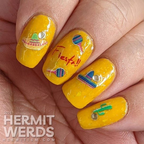 Feminine Cinco De Mayo Nail Designs For Women