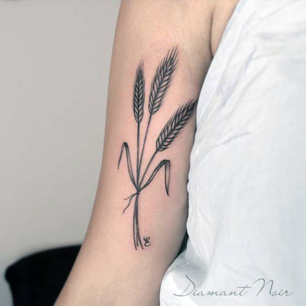 Feminine Corn Tattoo Designs For Women