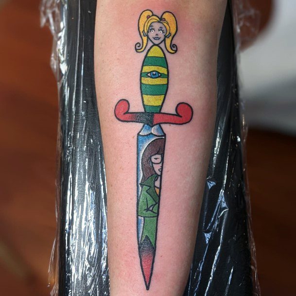 Feminine Daria Tattoo Designs For Women