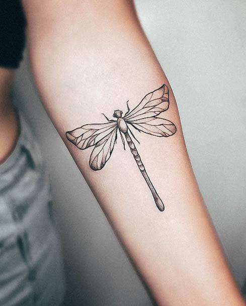 Feminine Dragonfly Tattoo Designs For Women