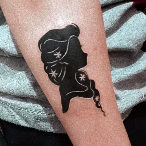 Feminine Elsa Tattoo Designs For Women