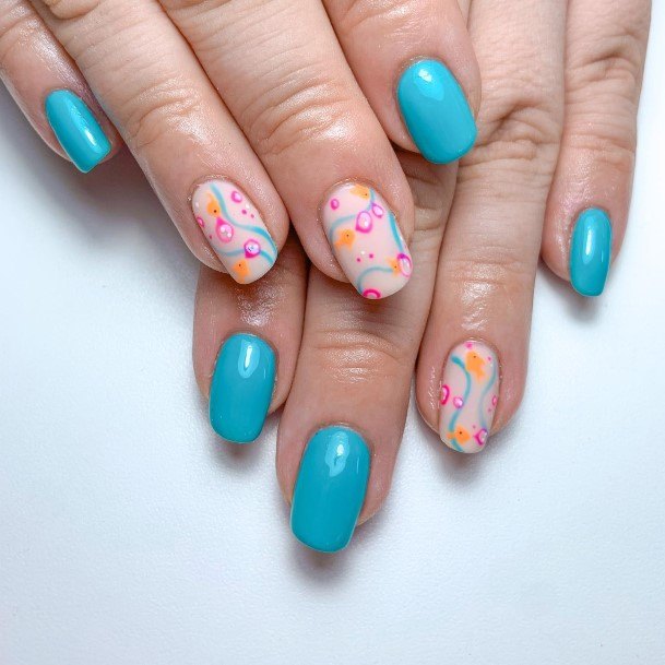 Feminine Fish Nail Designs For Women