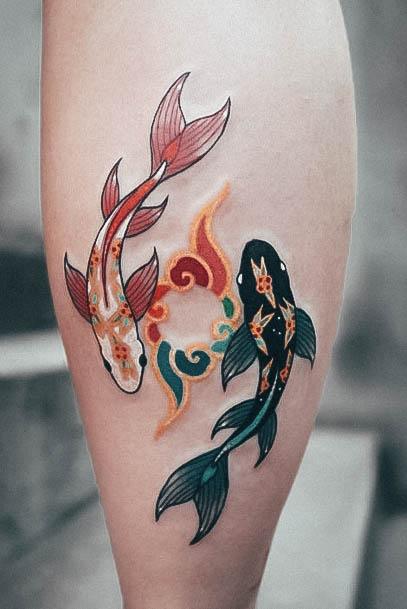 Feminine Fish Tattoo Designs For Women