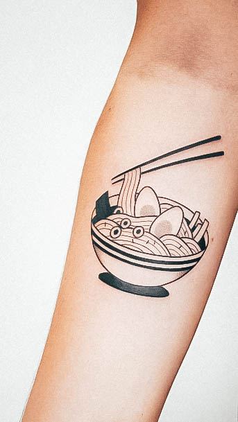 Feminine Food Tattoo Designs For Women