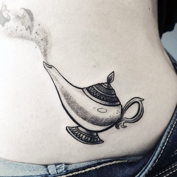 Feminine Genie Tattoo Designs For Women