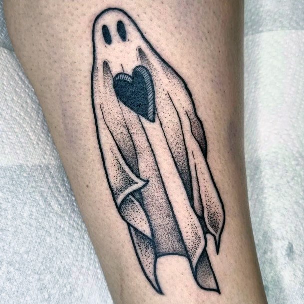 Feminine Ghost Tattoo Designs For Women