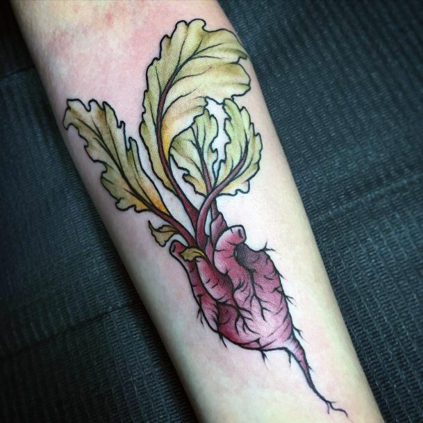 Feminine Girls Beet Tattoo Designs