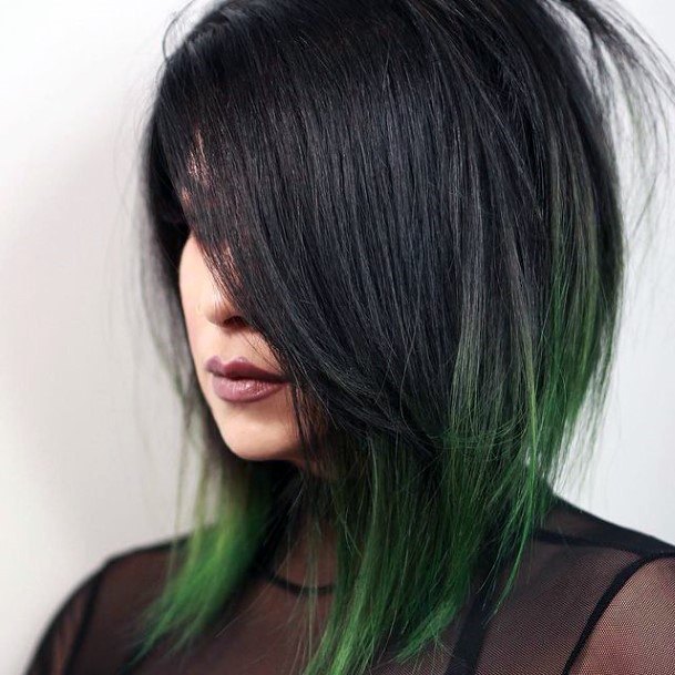 Feminine Girls Black Ombre Hairstyles Ideas