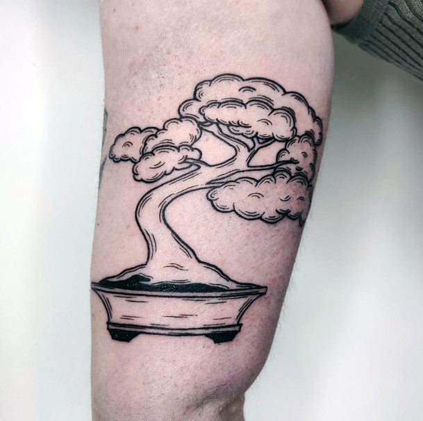 Feminine Girls Bonsai Tattoo Designs