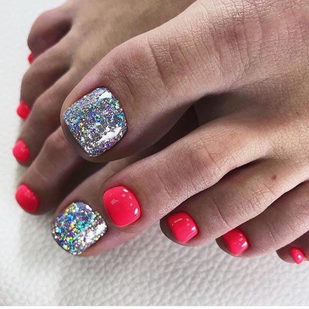 Feminine Girls Bright Nail Designs