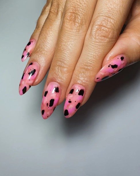 Feminine Girls Camo Nail Designs