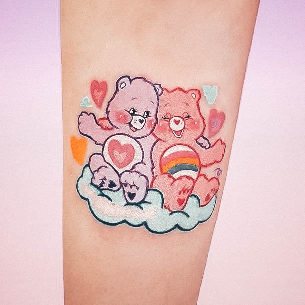 Feminine Girls Cartoon Tattoo Designs