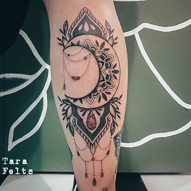 Feminine Girls Chandelier Tattoo Designs