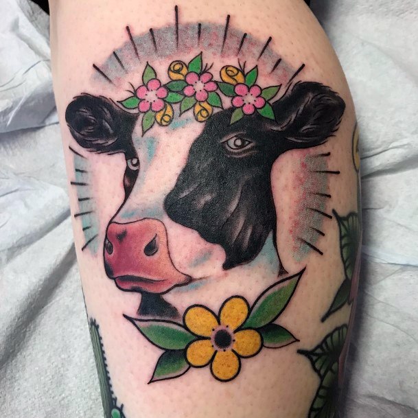 Feminine Girls Farm Tattoo Designs