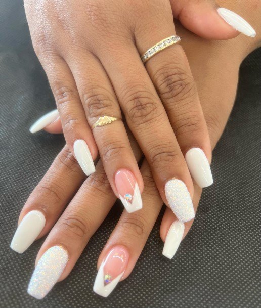 Feminine Girls Graduation Nail Designs