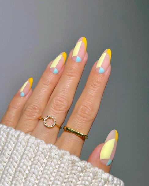 Feminine Girls Half Moon Nail Designs