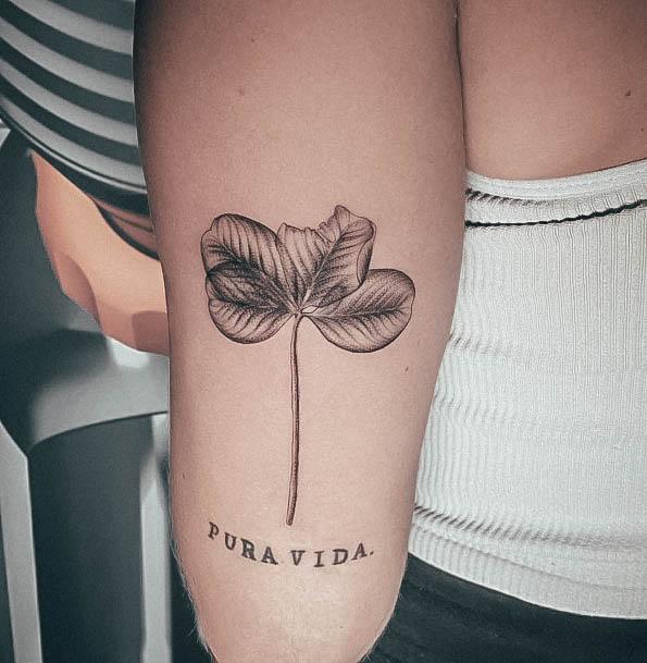 Feminine Girls Irish Tattoo Designs