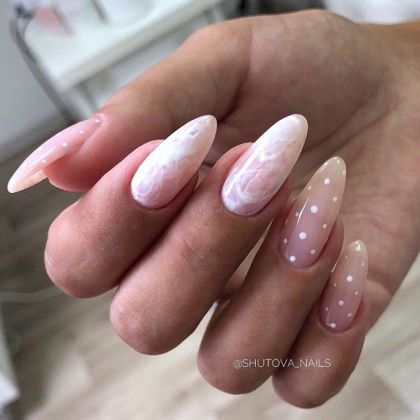 Feminine Girls Light Nail Designs