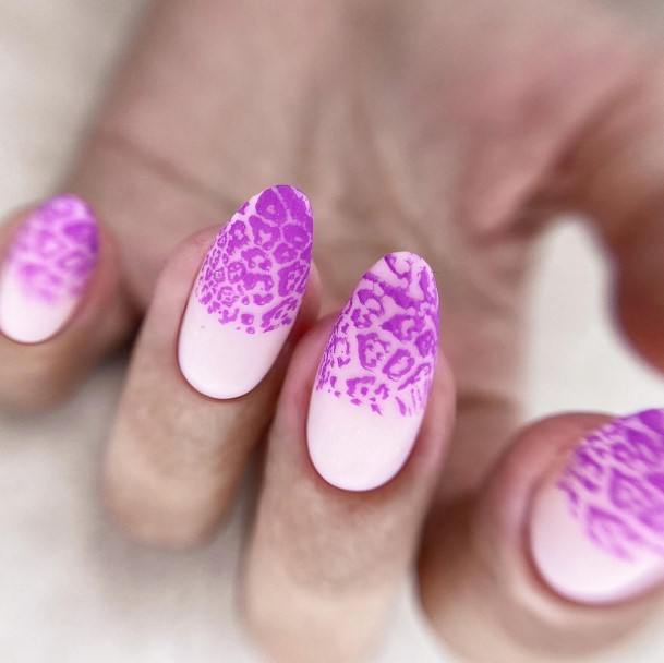 Feminine Girls Pink Ombre Nail Designs