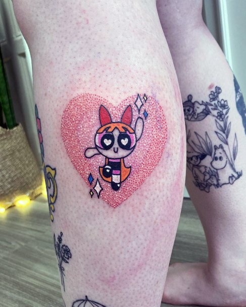 Feminine Girls Powerpuff Girls Tattoo Designs