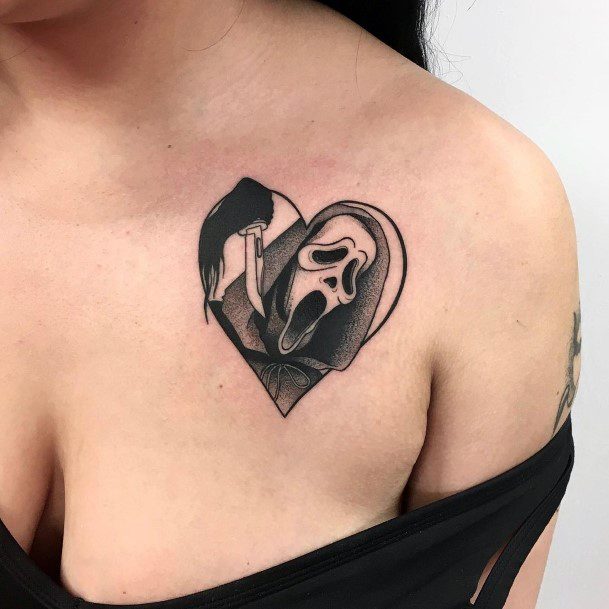 Feminine Girls Scream Tattoo Designs