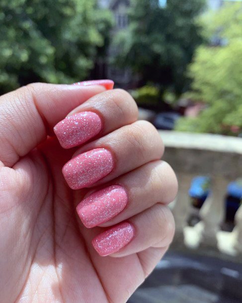 Feminine Girls Shimmer Nail Designs