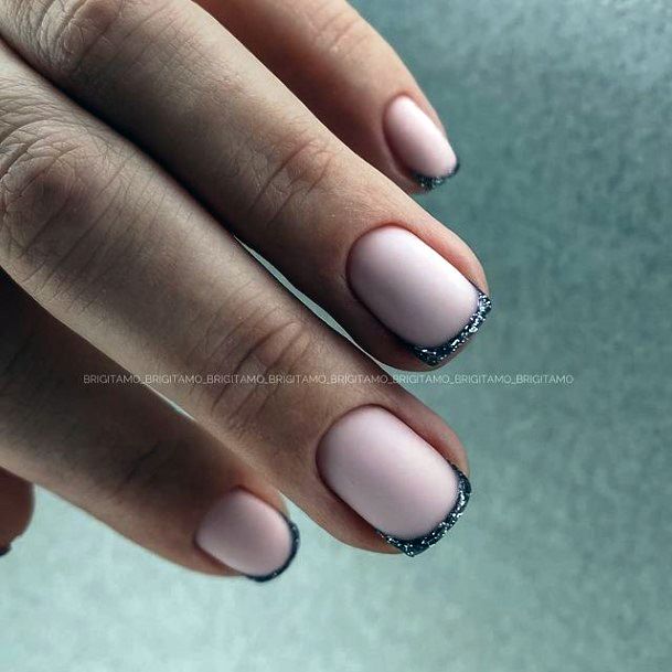 Feminine Girls Silver Dress Nail Designs