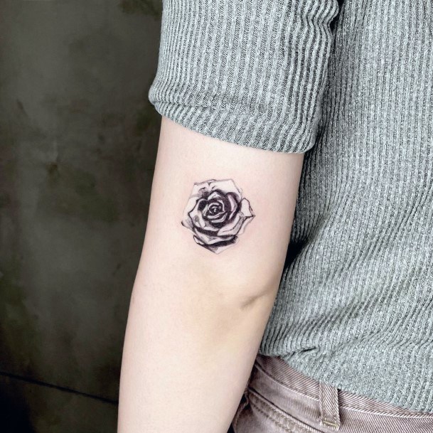 Feminine Girls Silver Tattoo Designs