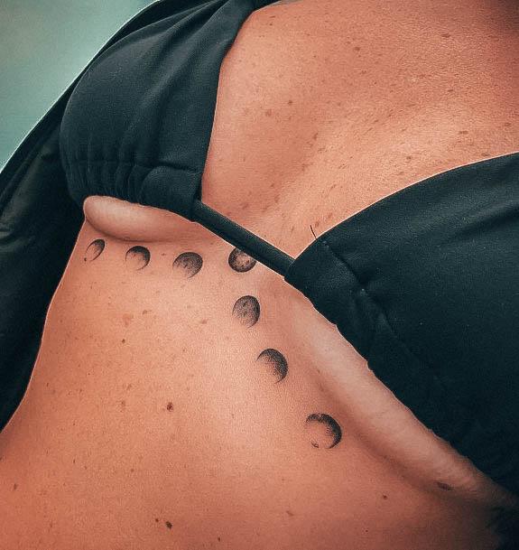 Feminine Girls Small Chest Tattoo Designs