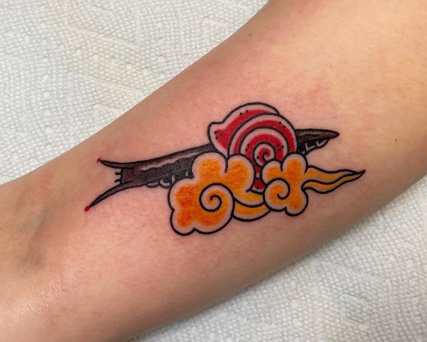 Feminine Girls Snail Tattoo Designs