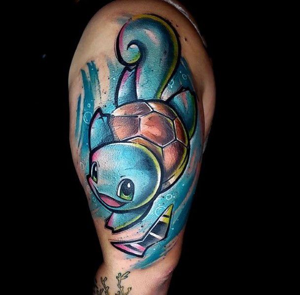 Feminine Girls Squirtle Tattoo Designs