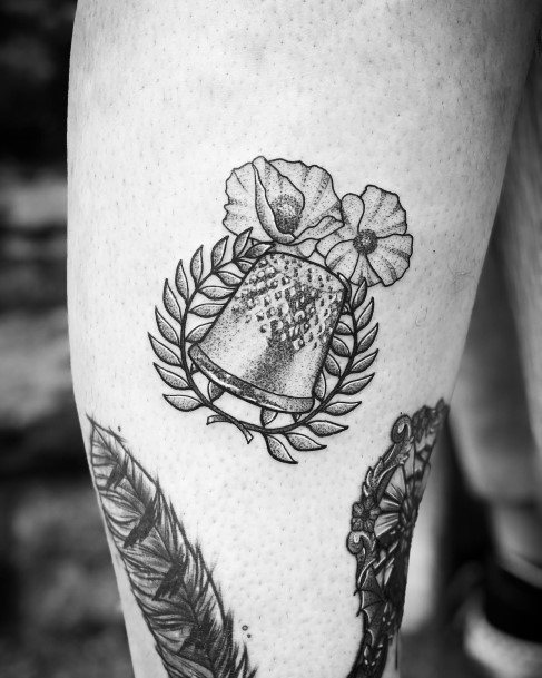 Feminine Girls Thimble Tattoo Designs