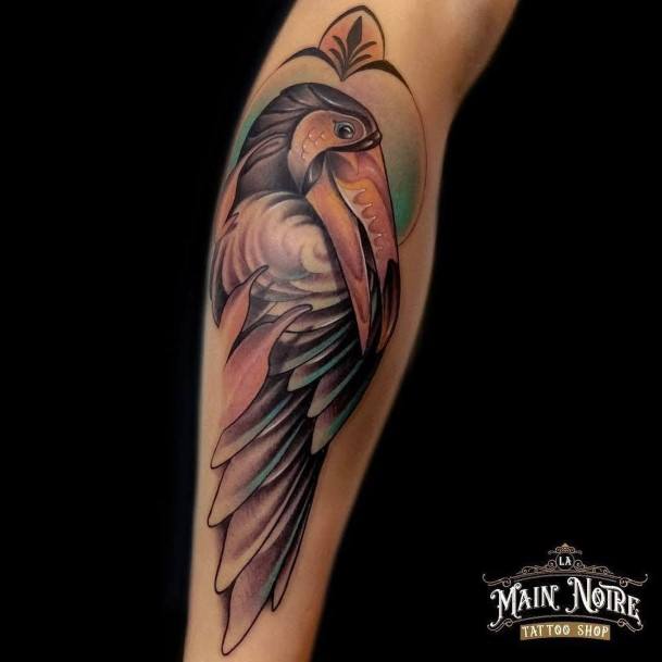 Feminine Girls Toucan Tattoo Designs