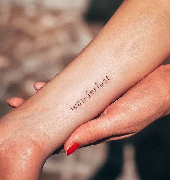 Feminine Girls Travel Tattoo Designs