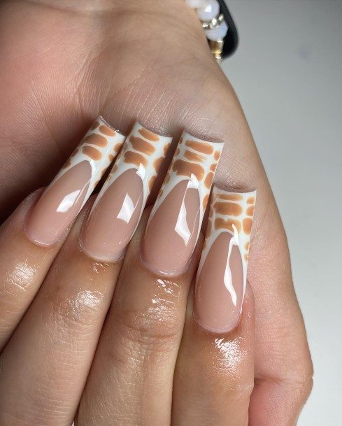 Feminine Girls White French Tip Nail Designs