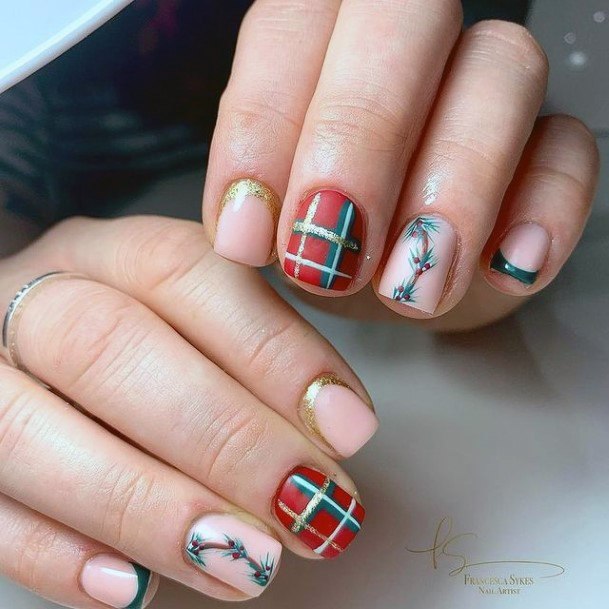 Feminine Girls Winter Nail Designs