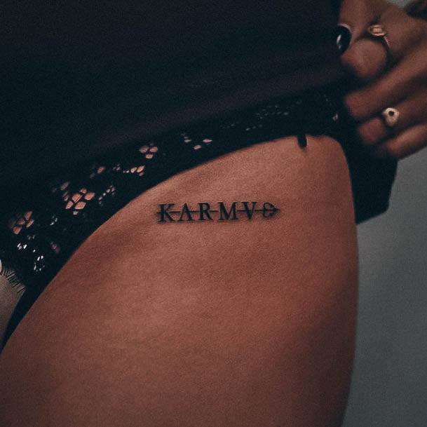 Feminine Girls Word Tattoo Designs