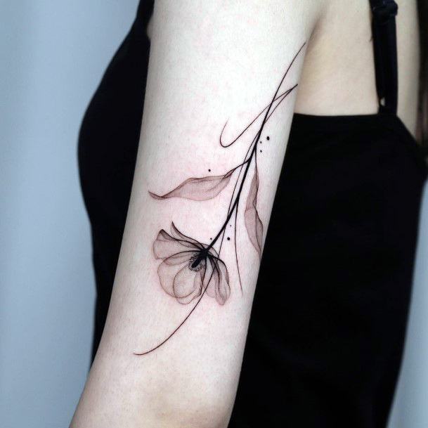 Feminine Girls X Ray Tattoo Designs