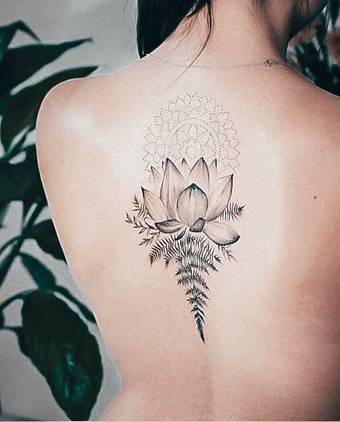 Feminine Girls Yoga Tattoo Designs