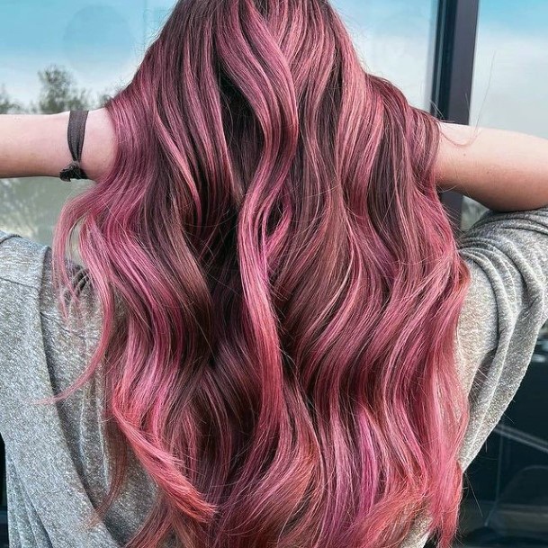 Feminine Hairstyless For Women Hot Pink