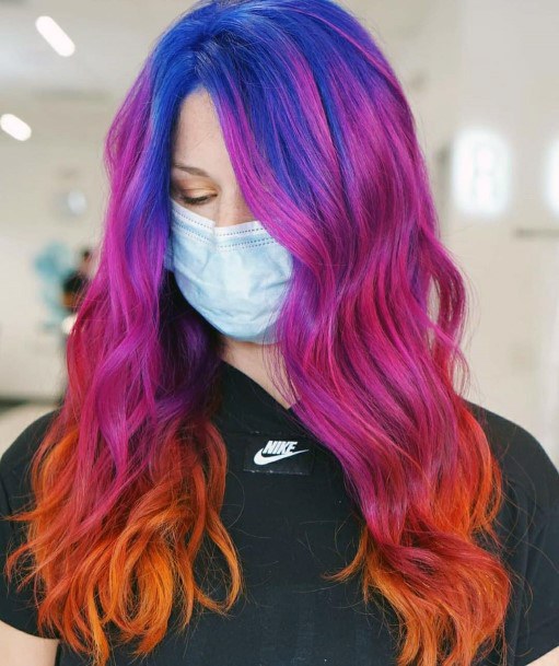 Feminine Hairstyless For Women Pink Ombre