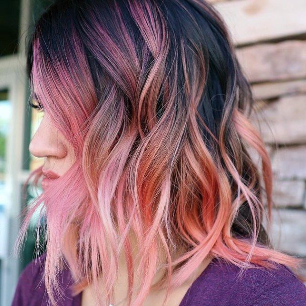 Feminine Hairstyless For Women Red Ombre