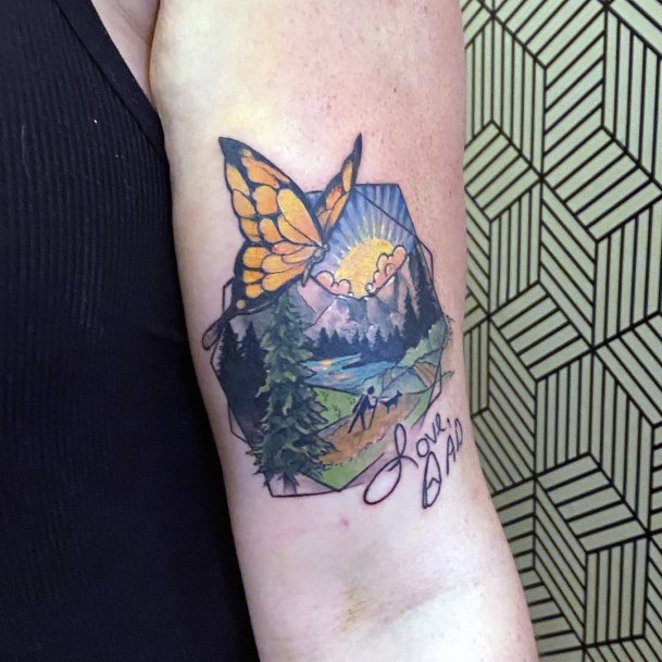 Feminine Hiking Tattoos Women