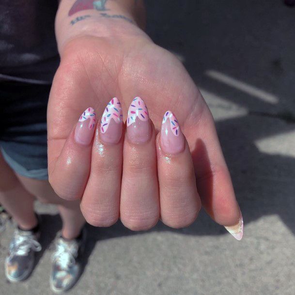 Feminine Ice Cream Nail Designs For Women