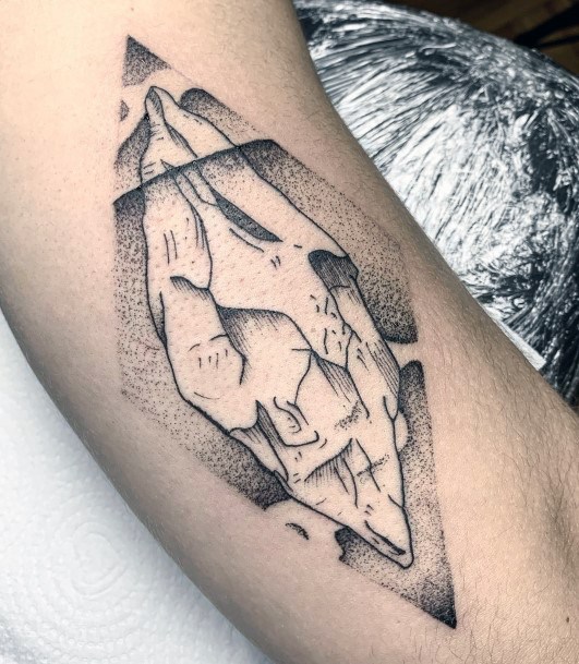 Feminine Iceberg Tattoo Designs For Women